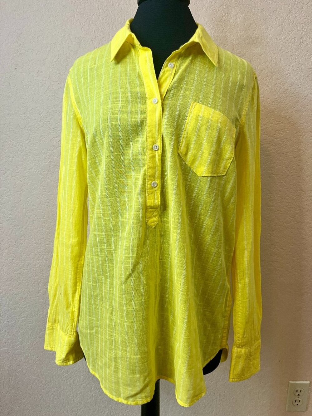 Large yellow blouse